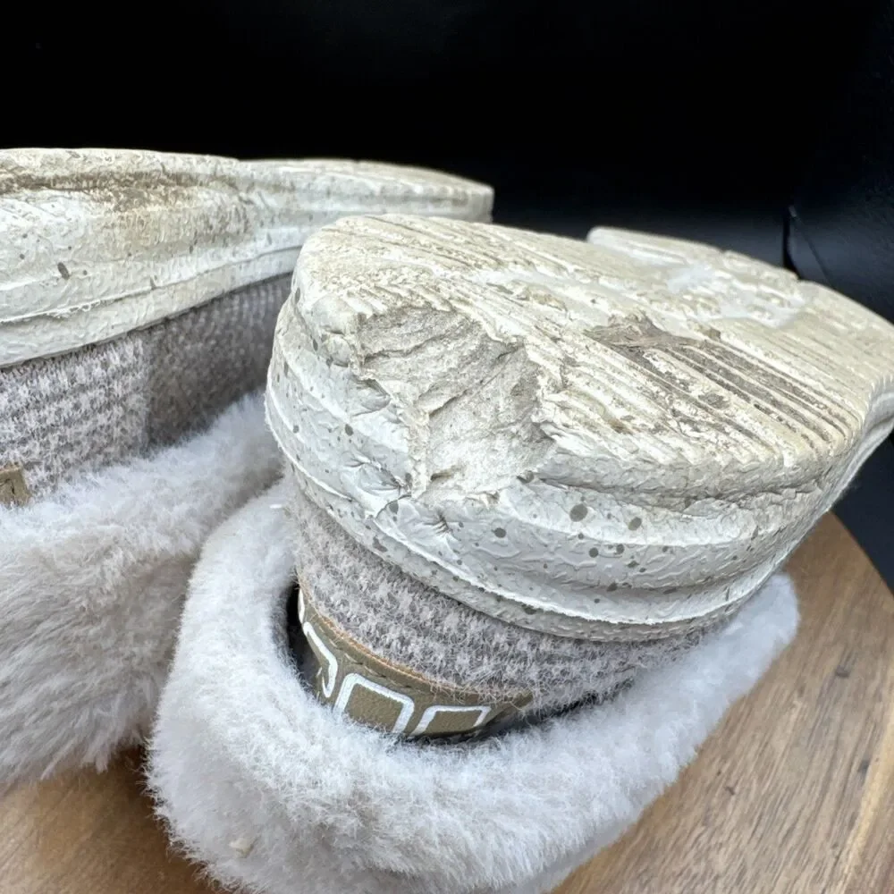 Hey Dude Britt Nut Womens Size 6 Shoes Faux Fur Ankle Winter Bootie Loafers